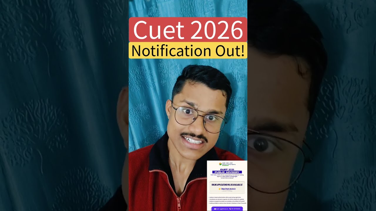 🚨CUET UG 2026 Official Notification OUT | Exam Dates & Syllabus | NTA Update | Cuet Update 2026 