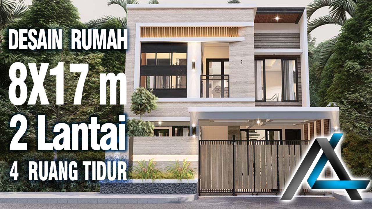 DESAIN RUMAH 8x17 meter I Pondok Indah – DESAIN RUMAH MINIMALIS