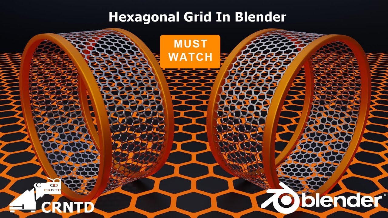 Hexagonal Grid  Modeling In Blender | Blender Tutorial | Blender Hard Surface Modeling
