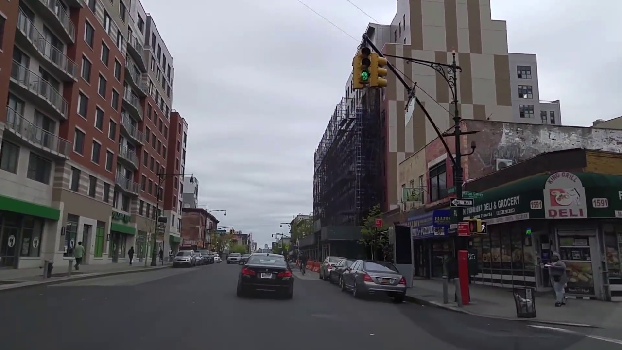 Driving from Brownsville to Bedford Stuyvesant in Brooklyn,New York