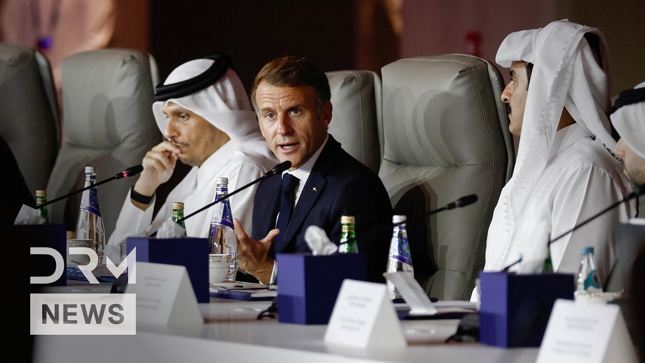 Macron Joins Qatar's Emir Sheikh Tamim at One Planet Sovereign Wealth Funds Summit | AC1B