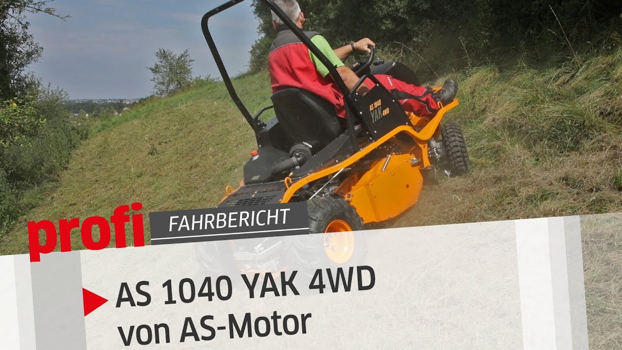 AS-Motor Aufsitz-Schlegelm&auml;her AS 1040 Yak 4WD | profi #Fahrbericht