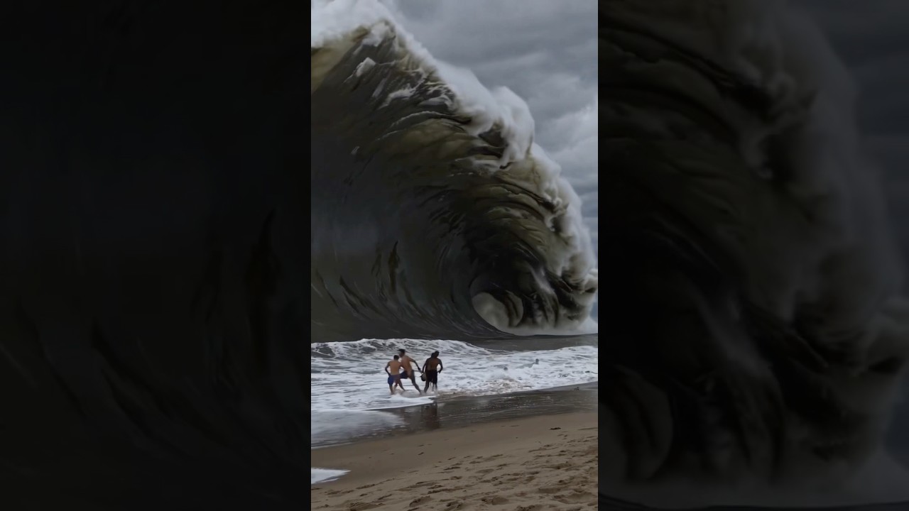 Tourist&rsquo;s Swept Away by Giant Wave!