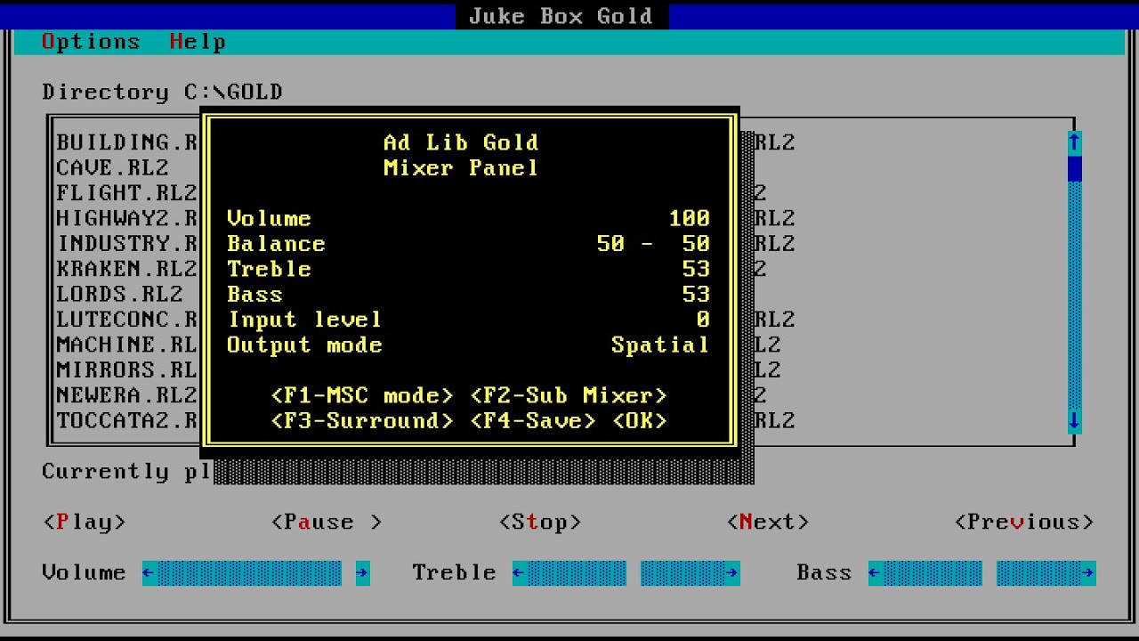 AdLib Gold Demo Songs