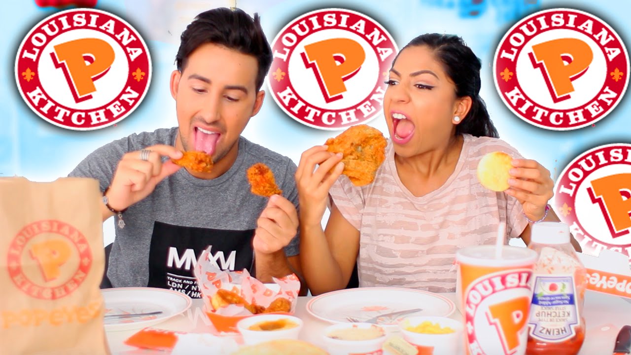 Trying Popeyes Fast Food Taste Test!