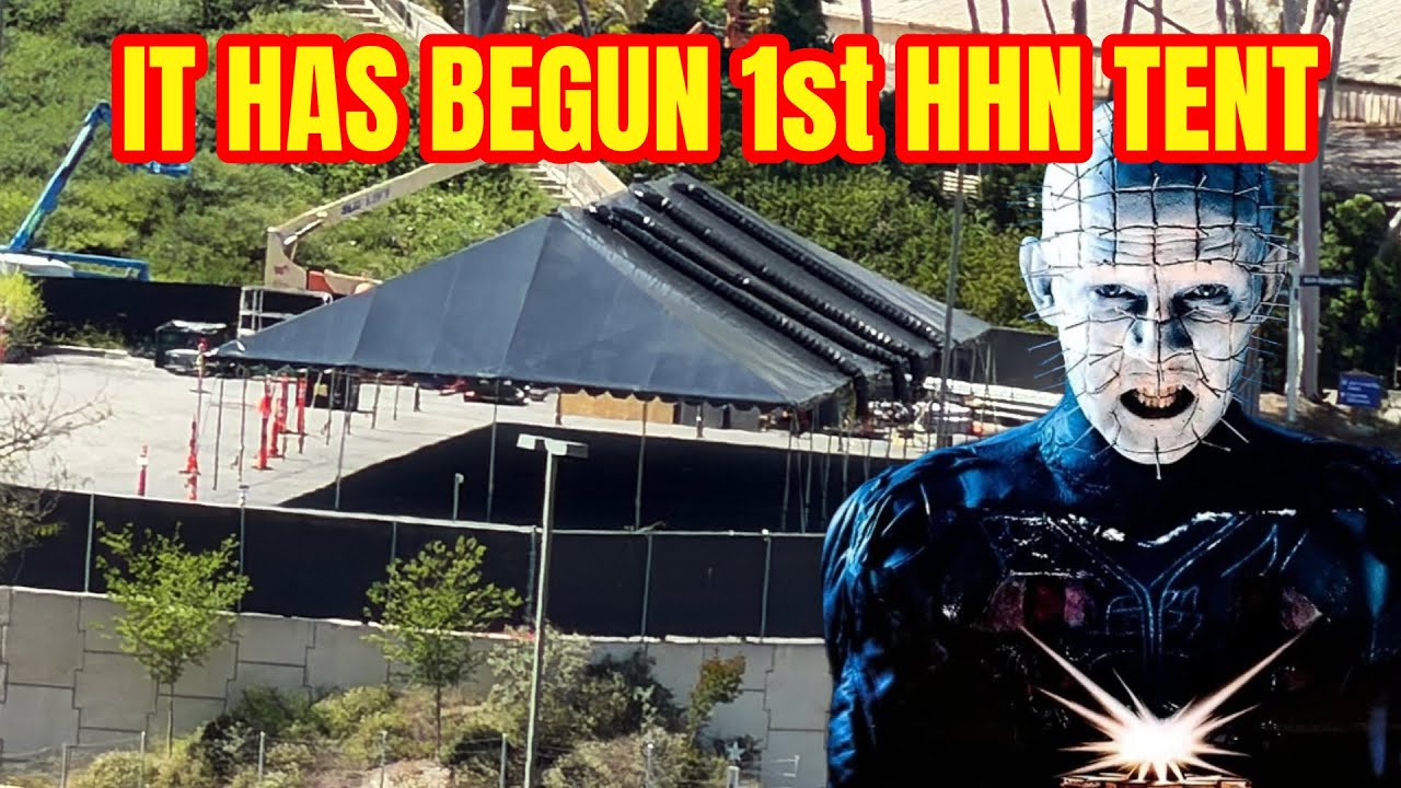HHN 2026 Early April Construction Update 1st HHN TENT |Universal Studios Hollywood| 