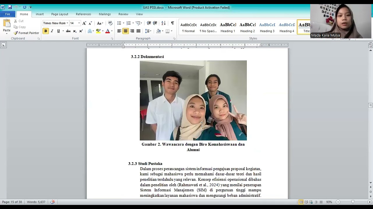 VIDEO PRESENTASI UAS PERENCANAAN STRATEGI SISTEM INFORMASI