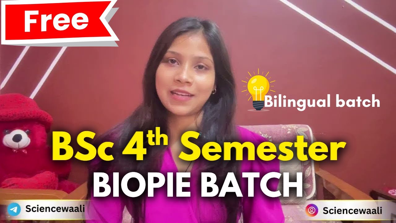 NEW BATCH 2026 for BSc 4th semester botany and zoology 🔥💯| Biopie batch by sciencewaali
