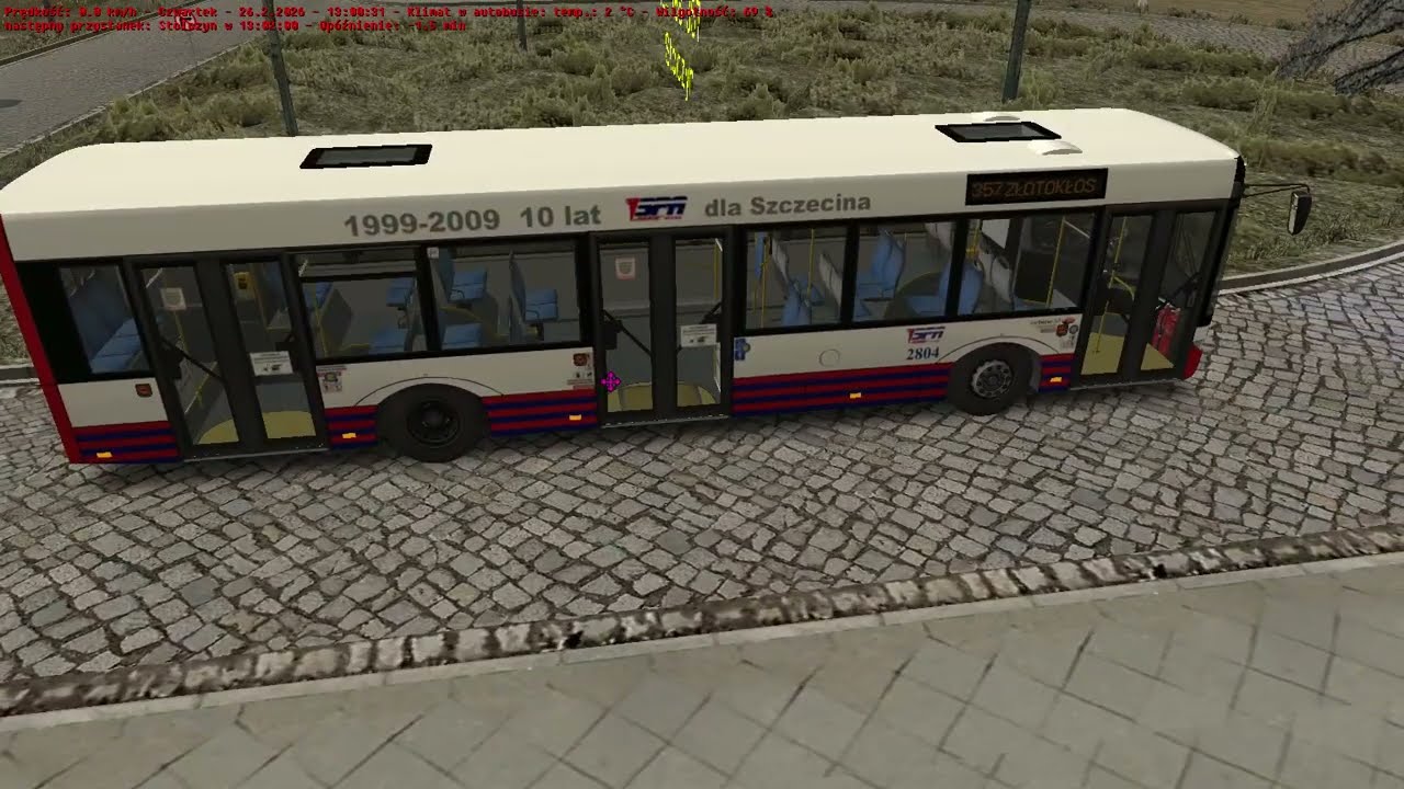 Wyjątkowy szczeciński Solaris U12 - Dźwięk ZF Ecomat! 😍 OMSI2 #29
