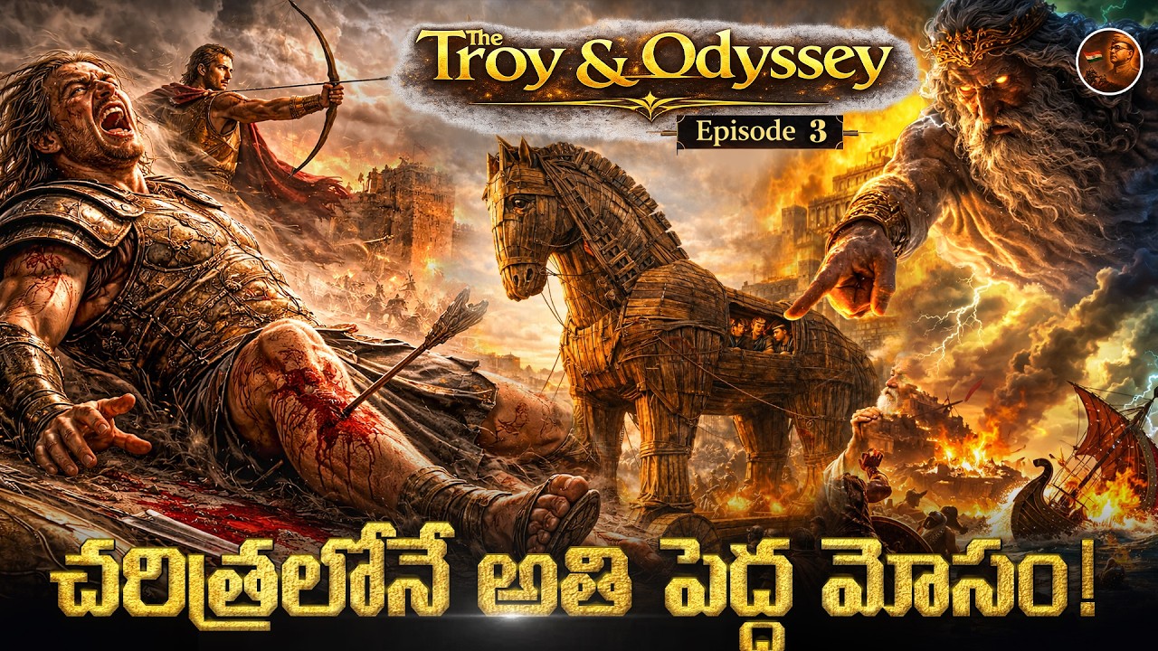 ఒక అబద్ధం... ఒక గుర్రం... ఒక రాత్రిలో కూలిపోయిన ట్రోయ్ సామ్రాజ్యం || The Troy & Odyssey - Episode 03