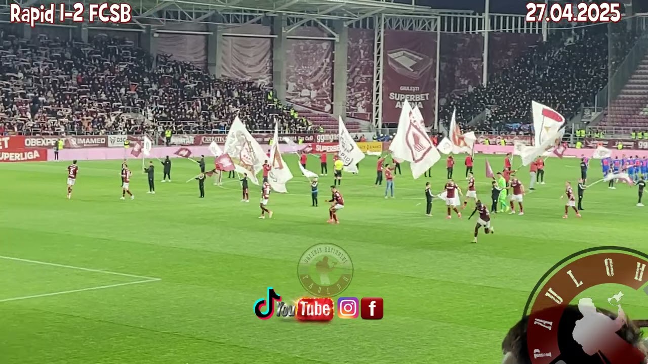 Imnul Rapidului @ Rapid - FCSB (1-2) 27.04.2025