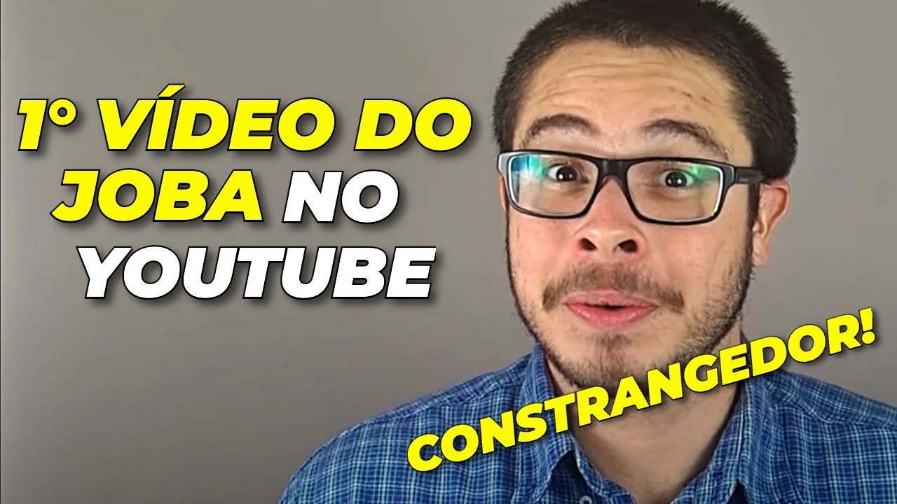 Primeiro v&iacute;deo do Joba no YouTube &eacute; pura vergonha alheia!! 😂