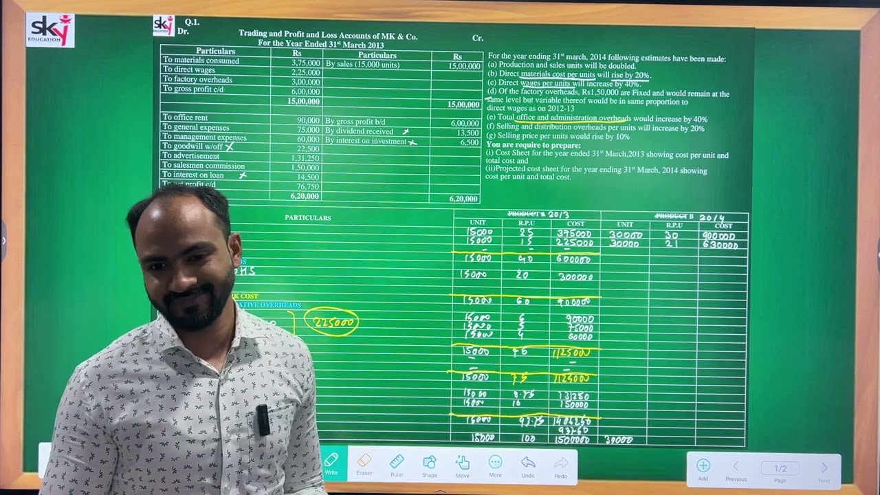 #12 TYBCOM, SYBAF, SYBMS | COST ACCOUNTING | COST SHEET |SEM 3, SEM 5|MUMBAI UNIVERSITY|SIRAJ SHAIKH