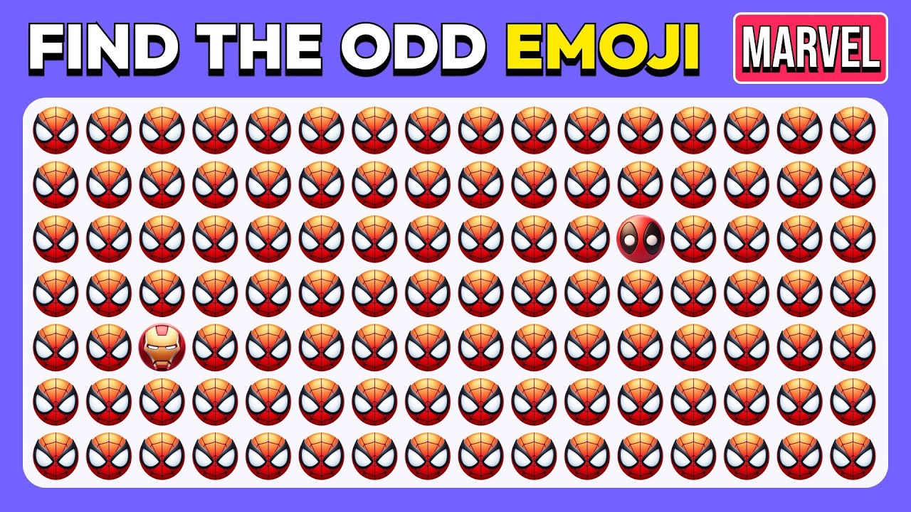 Find the ODD One Out - Extreme Superhero Edition 🕷️⚡🦸&zwj;♂️ | Marvel Emoji Quiz