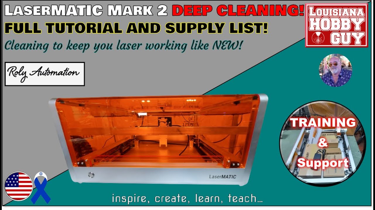 😜 Глубокая очистка Roly Automation, диодного лазера Mark 2. #lasermatic