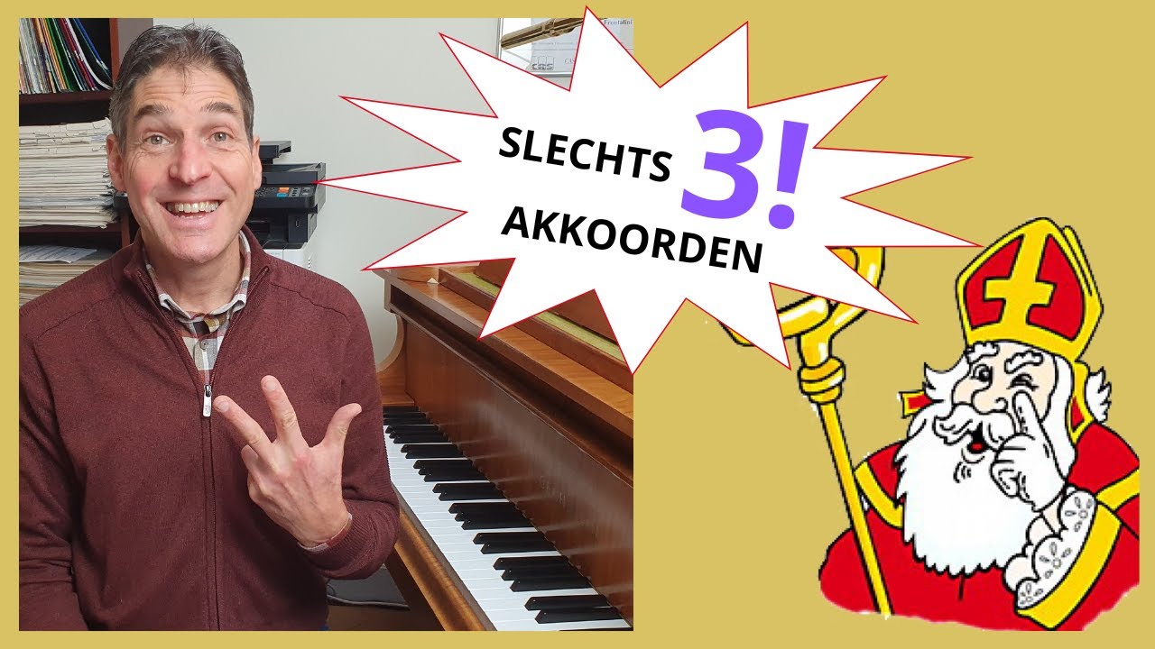 Speel ALLE Sinterklaas liedjes op je piano met slechts 3 akkoorden!