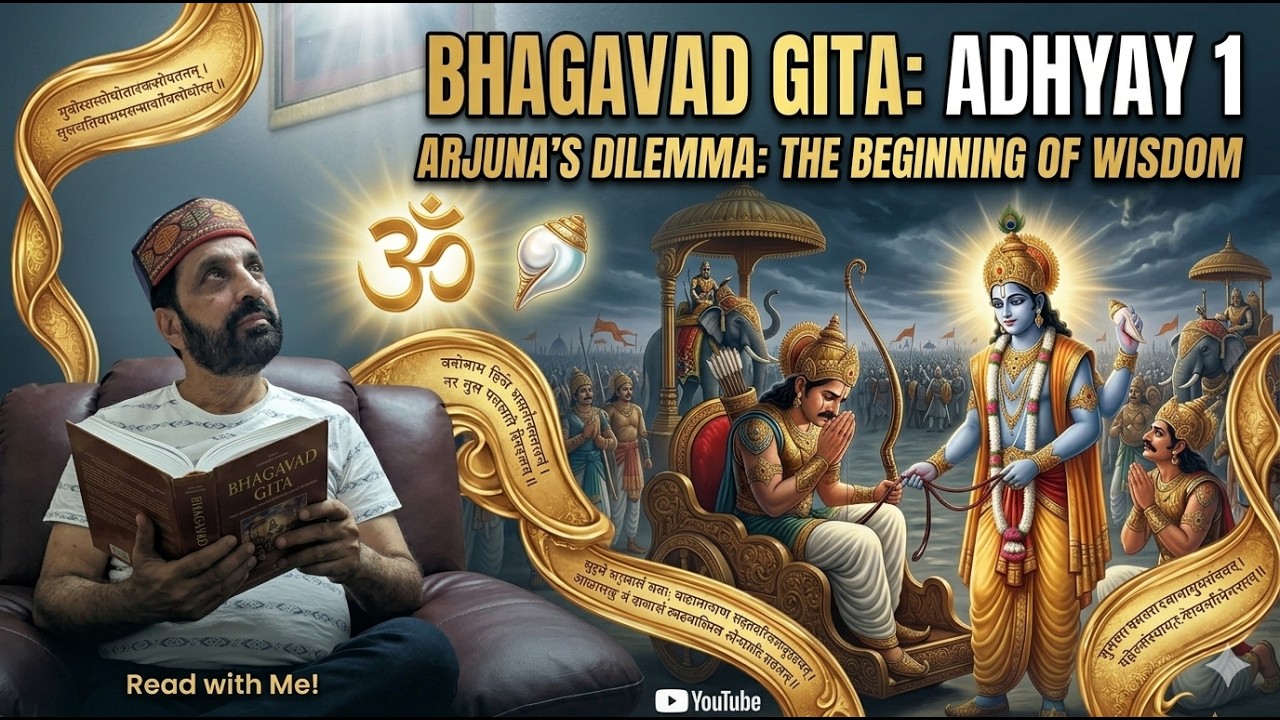 Bhagavad Gita Adhyay 1 in Easy Hindi | अर्जुन का विषाद | सरल भाषा में गीता
