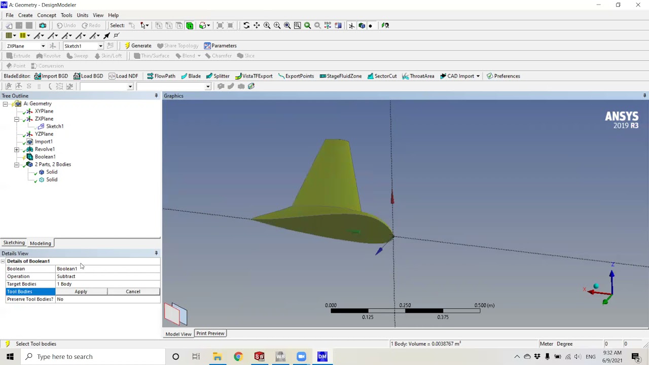 Ansys Fluent Finite Wing CFD 01 - Geometry Setup