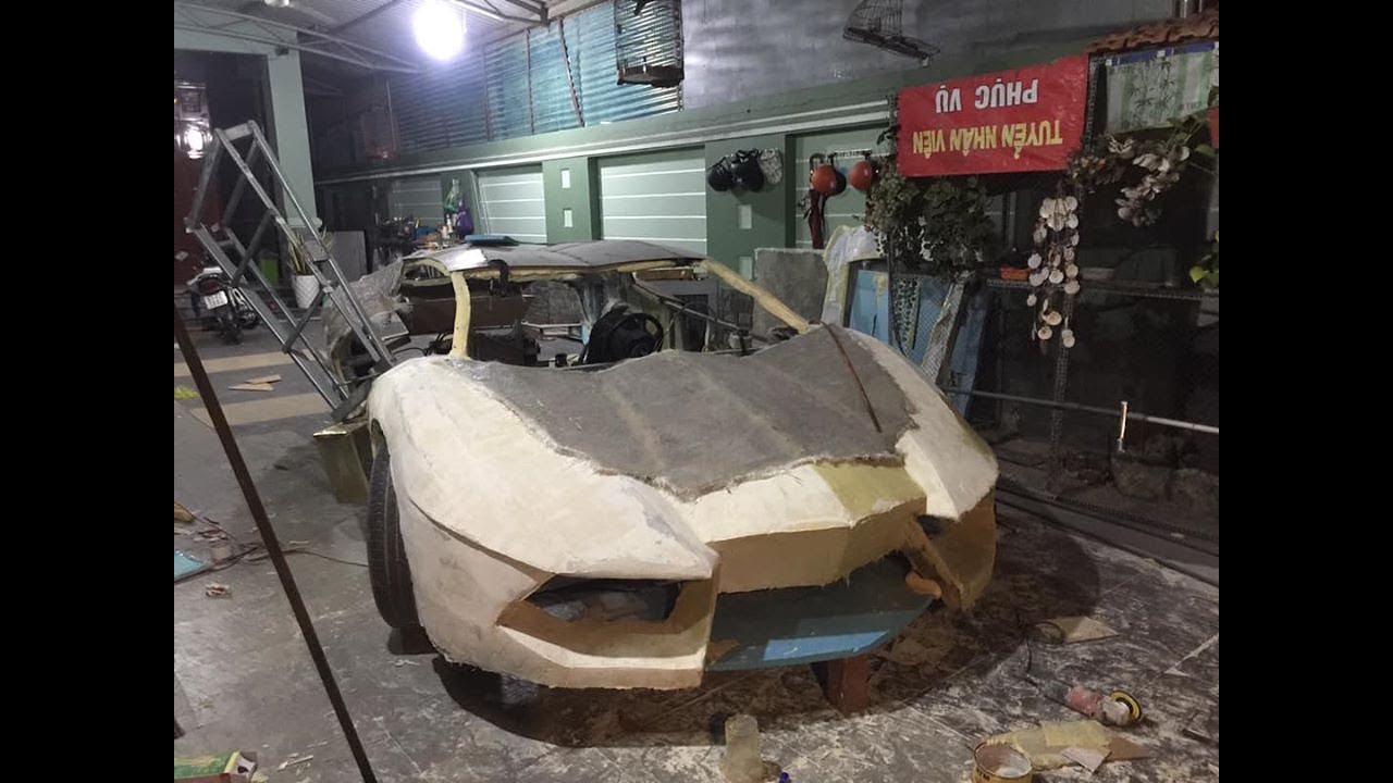Chế Tạo Vỏ Lamborghini Phần 5  |  Make car tires NTN vlog  | ทำยาง