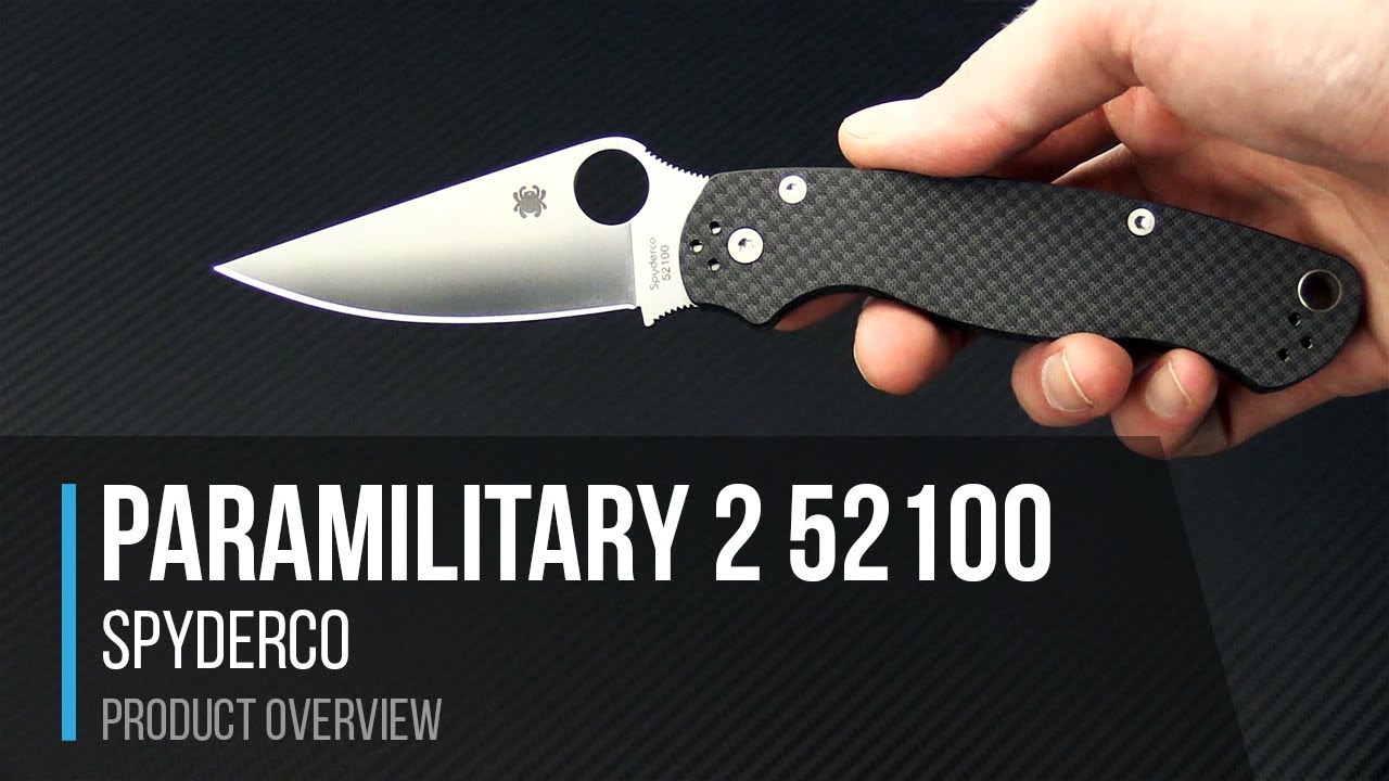 Spyderco ParaMilitary 2 Limited 52100 Textured Carbon Fiber Overview