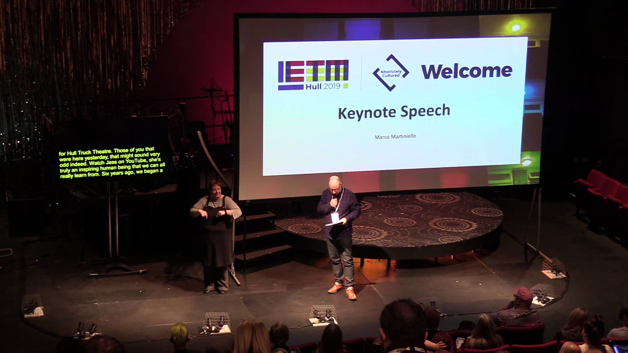 IETM Hull Plenary Meeting 2019: Talk of the day with Marco Martiniello