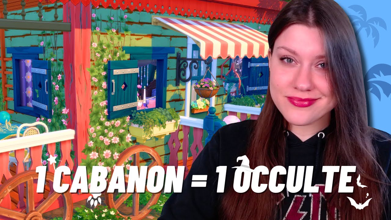 1 CABANON de camping = 1 OCCULTE (partie 2 et terrain terminé🥳) | SIMS 4