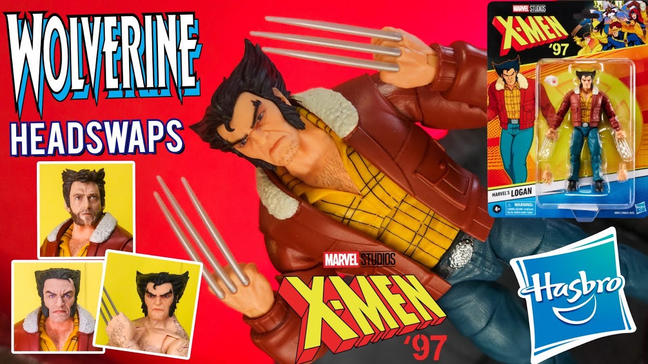 Обзор фигурки Marvel Legends X-men '97 Логан (Росомаха Дровосек), обмен головами и китбаш