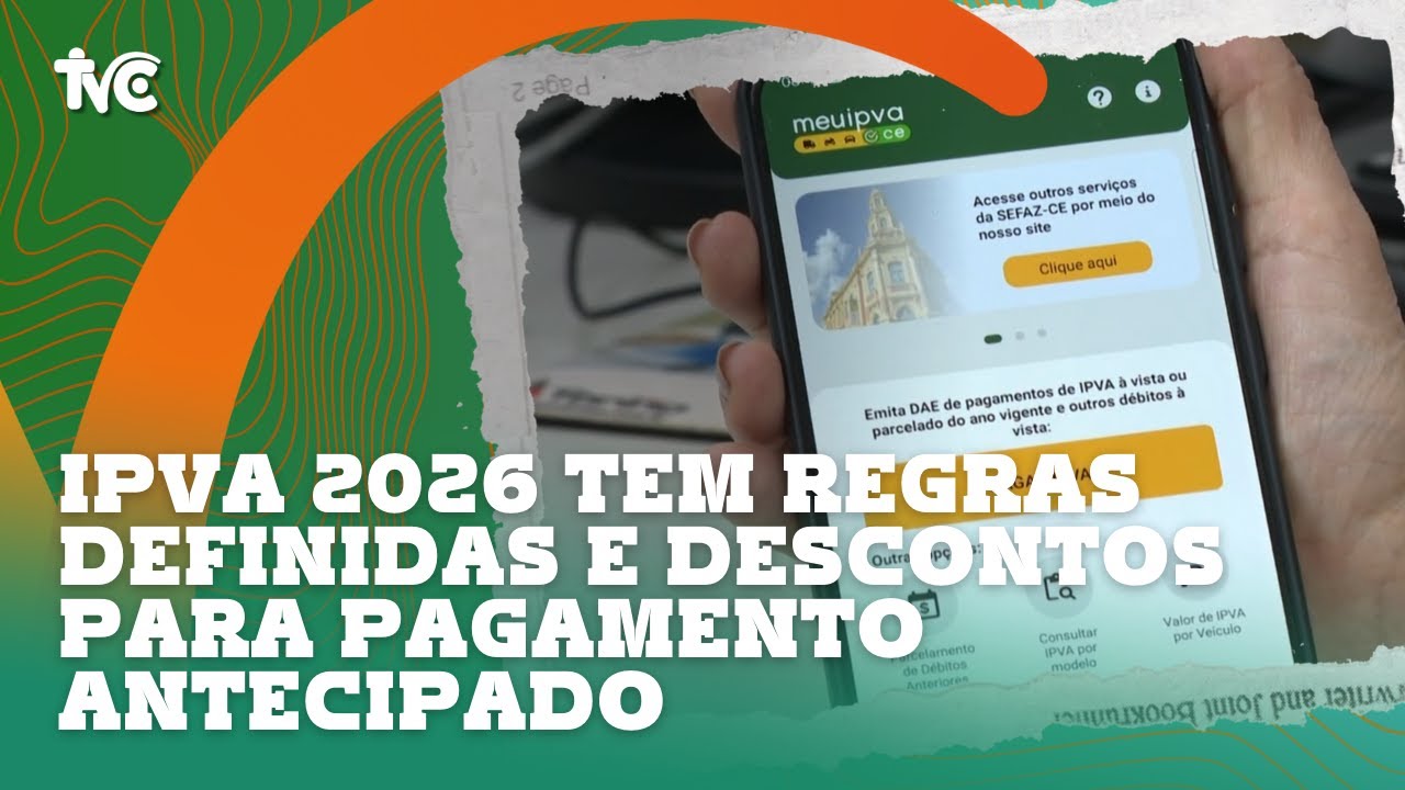 IPVA 2026 tem regras definidas e descontos para pagamento antecipado