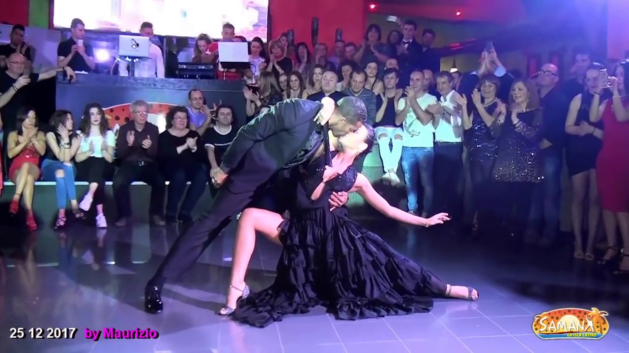 MAYKEL FONTS y SYLVIA CHAPELLI al SAMANA' LATINO 25 DICEMBRE 2017 by Maurizio