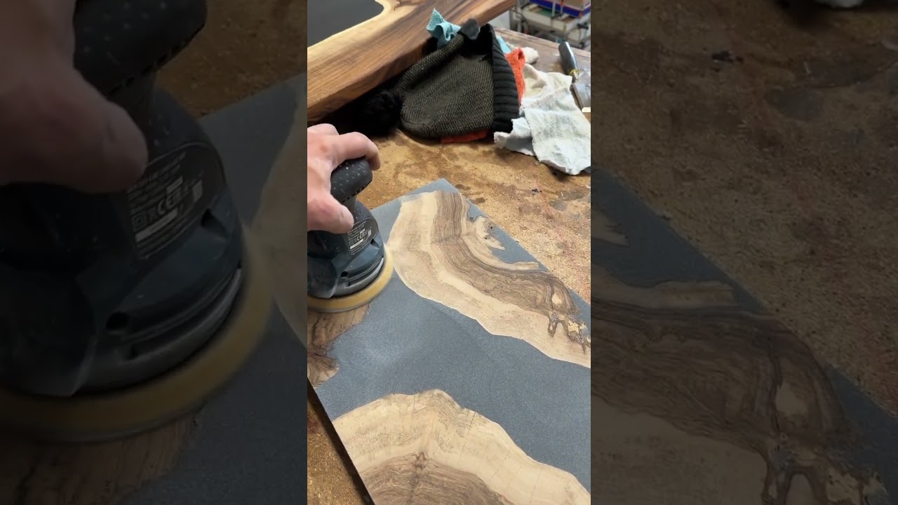 perfect finish for a epoxy resin cutting board #craft