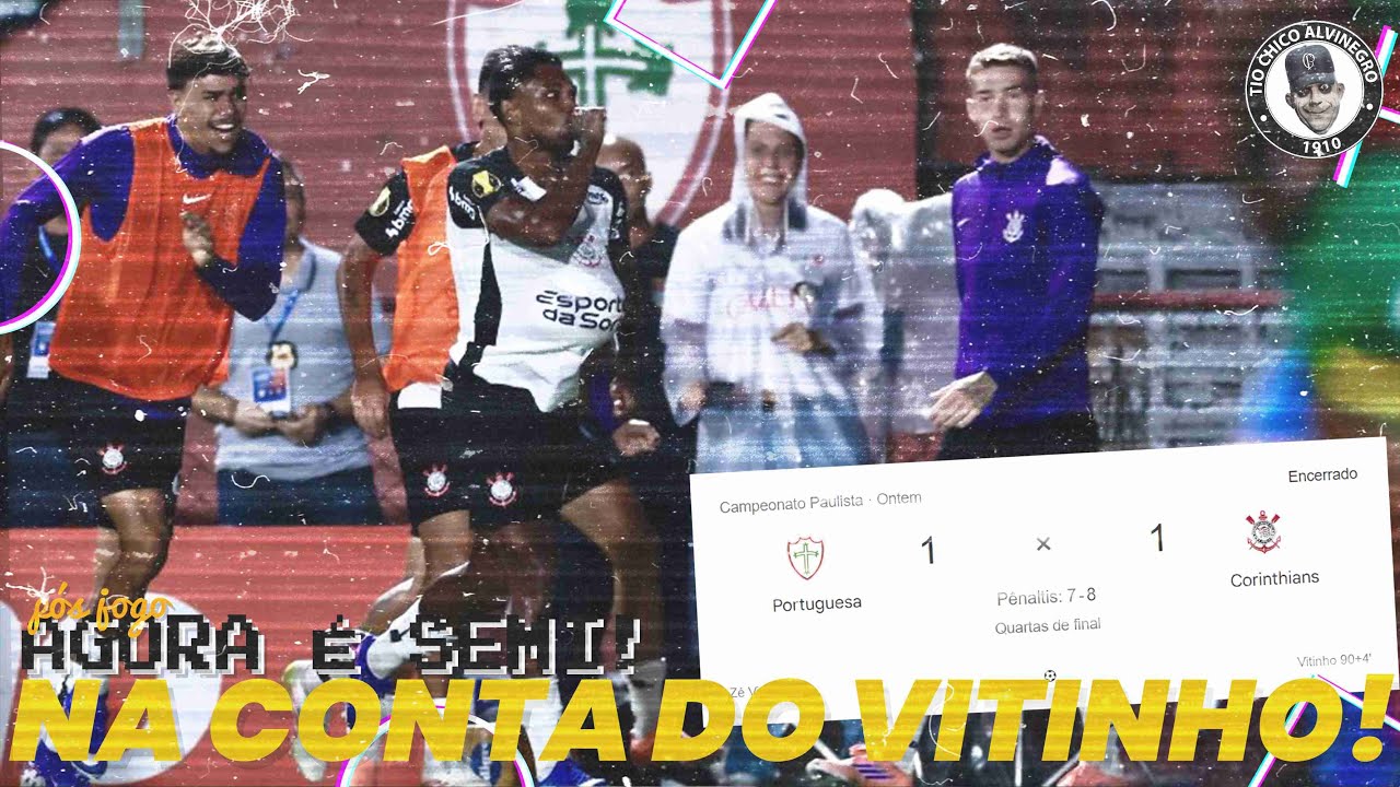 CORINHTHIANS NAS SEMI DO PAULISTA GRAÇAS AO VITINHO! PÓS JOGO