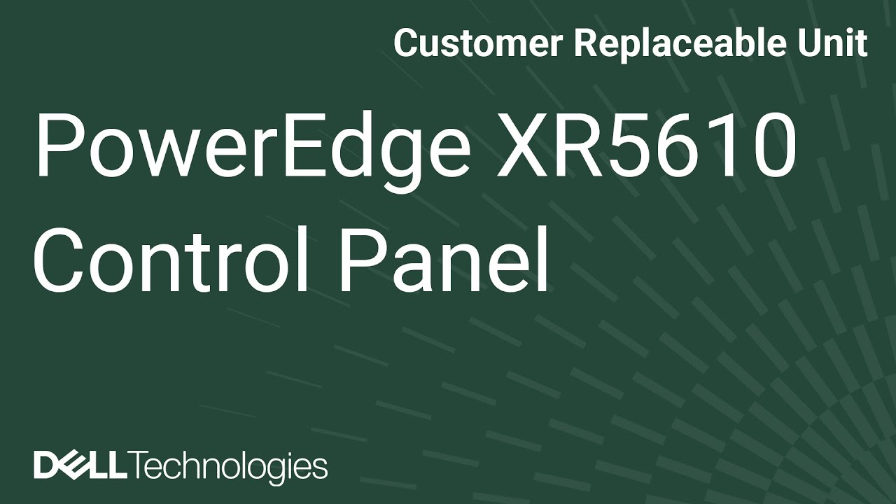 Dell PowerEdge XR5610: Remove/Install Left Control Panel - RAF