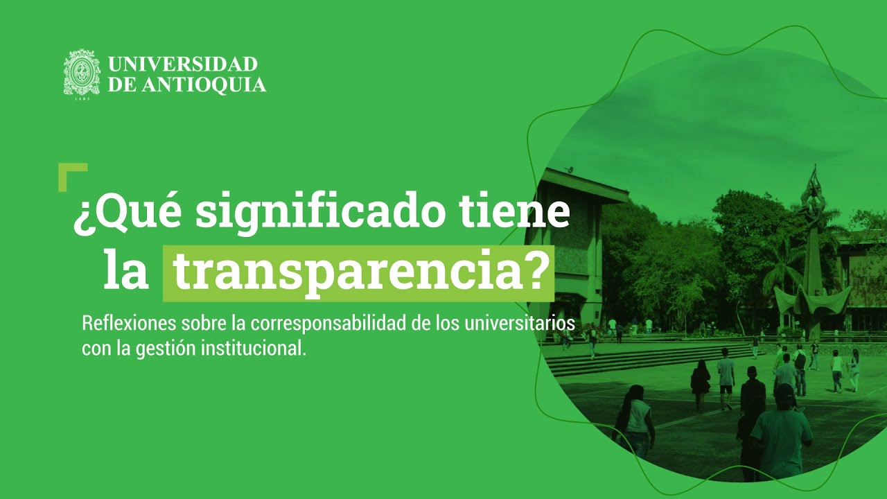 ¿Qué significado tiene la transparencia?