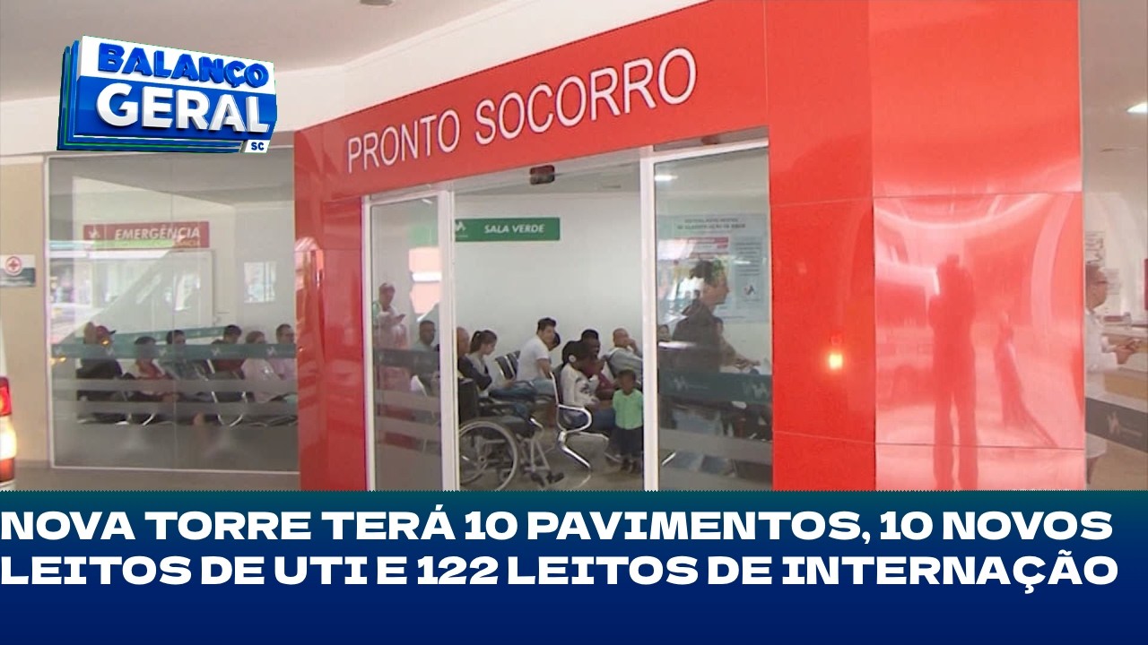 Obras no HSA: nova torre terá 10 pavimentos, 10 novos leitos de UTI e 122 leitos de internação