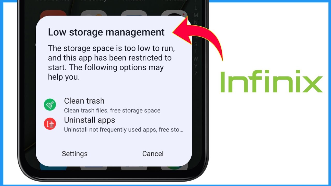 Low Storage Management Infinix | Infinix Low Storage Management