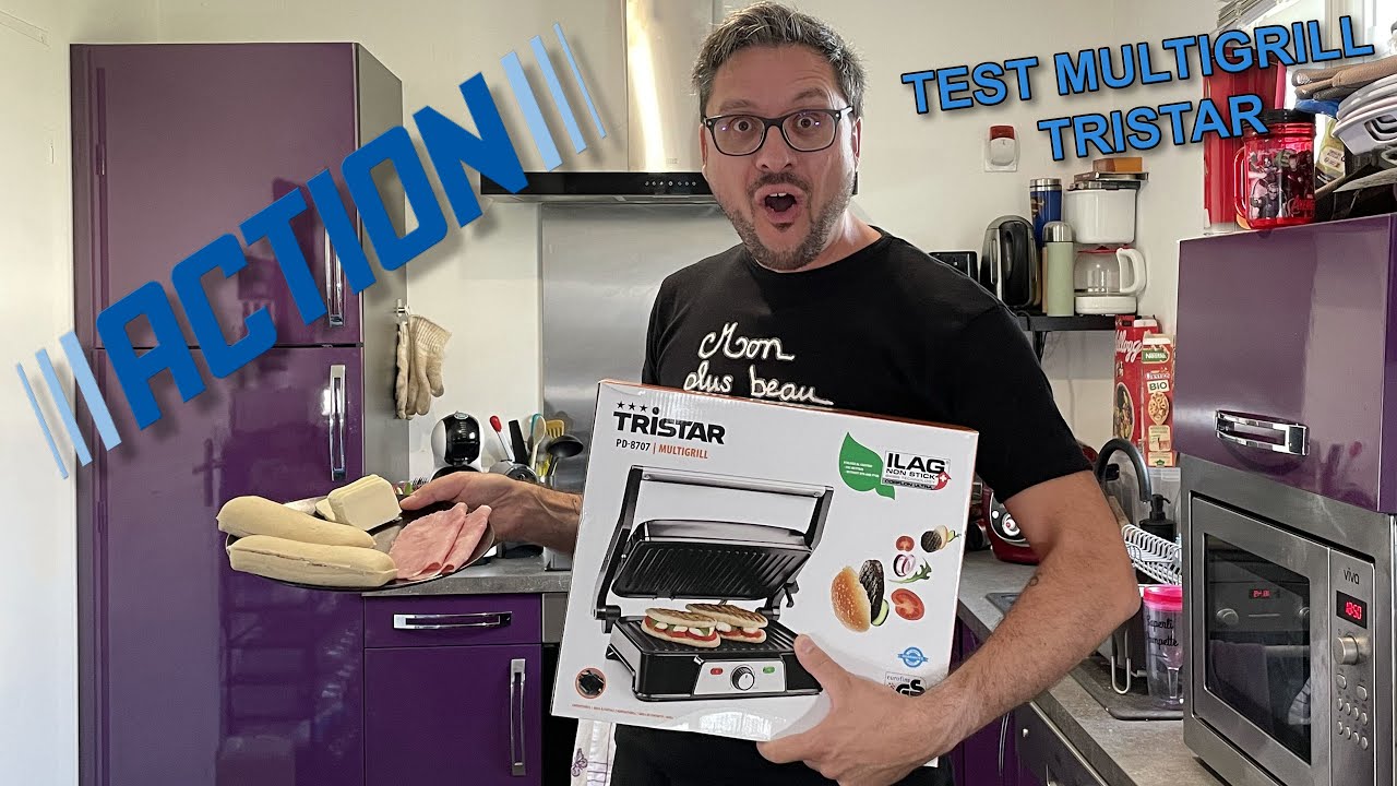 TEST du MULTIGILL TRISTAR de chez ACTION à 24,95 euros. Le MOINS CHER du marché.On fait des paninis