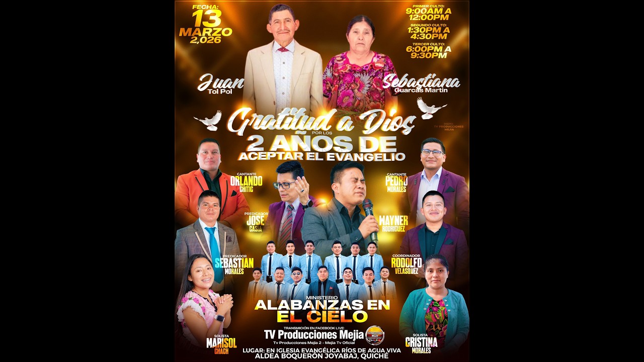 Ultima Parte - Desde Iglesia Ríos de Agua Viva de Aldea El Boquerón Joyabaj