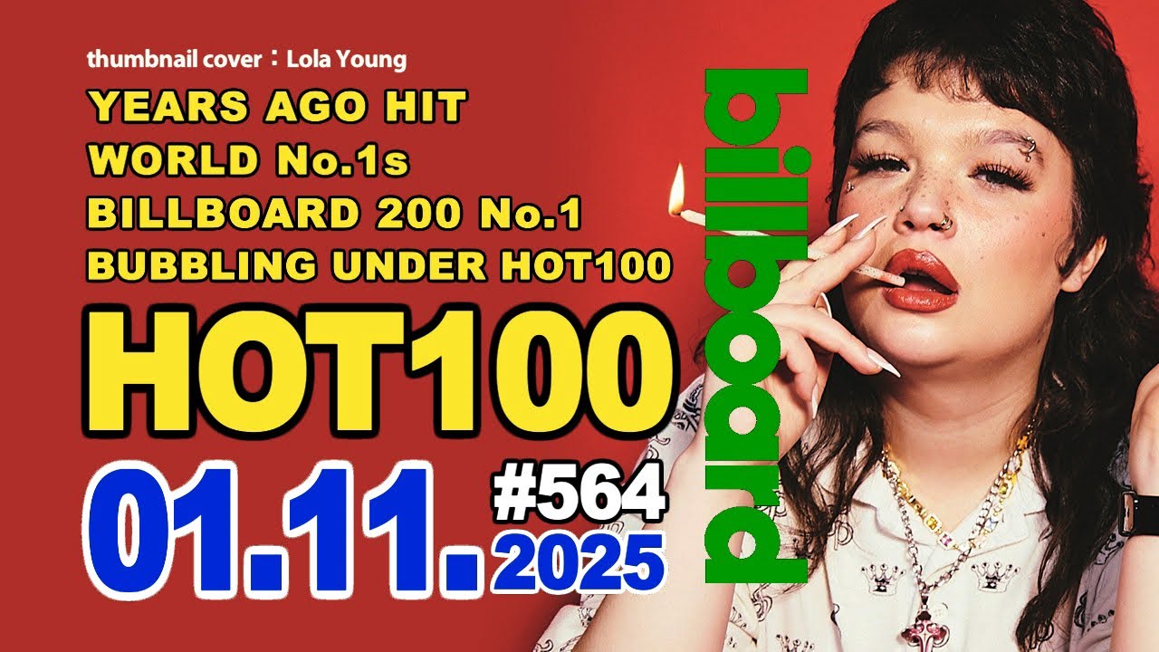 全米ビルボードチャート Billboard HOT100＋Bubbling Under25：01/11/2025