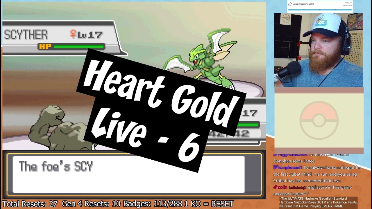 Continuing Heart Gold! Deathless Nuzlocke Gauntlet!
