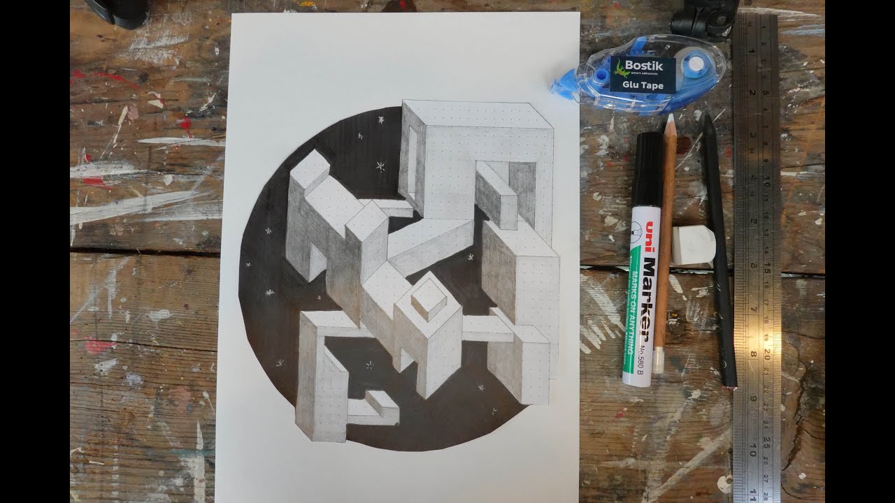 Perspective drawing fun activity