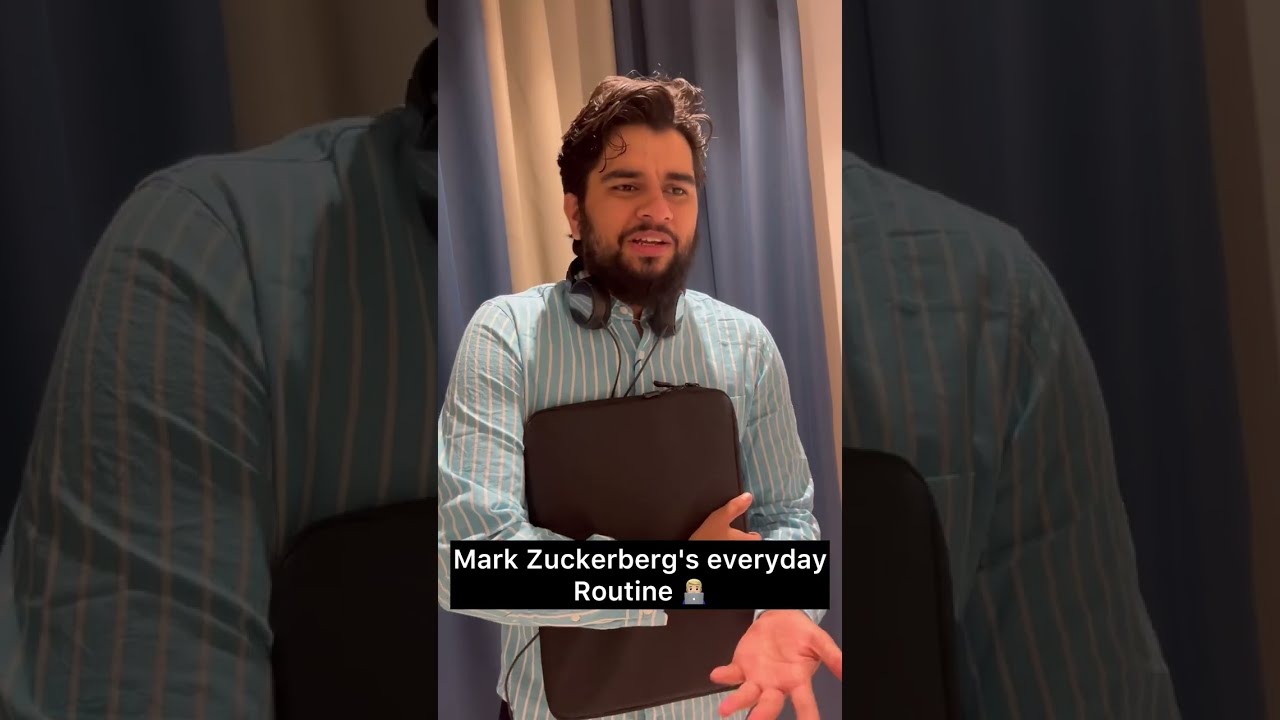 Mark Zuckerberg's everyday Routine 👨🏼‍💻 | Sachin Awasthi | #comedy #ytshorts #shorts #technology