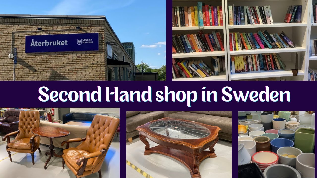 Second hand shop in Sweden | A complete shopping centre| furniture for new home| återbruket Uppsala
