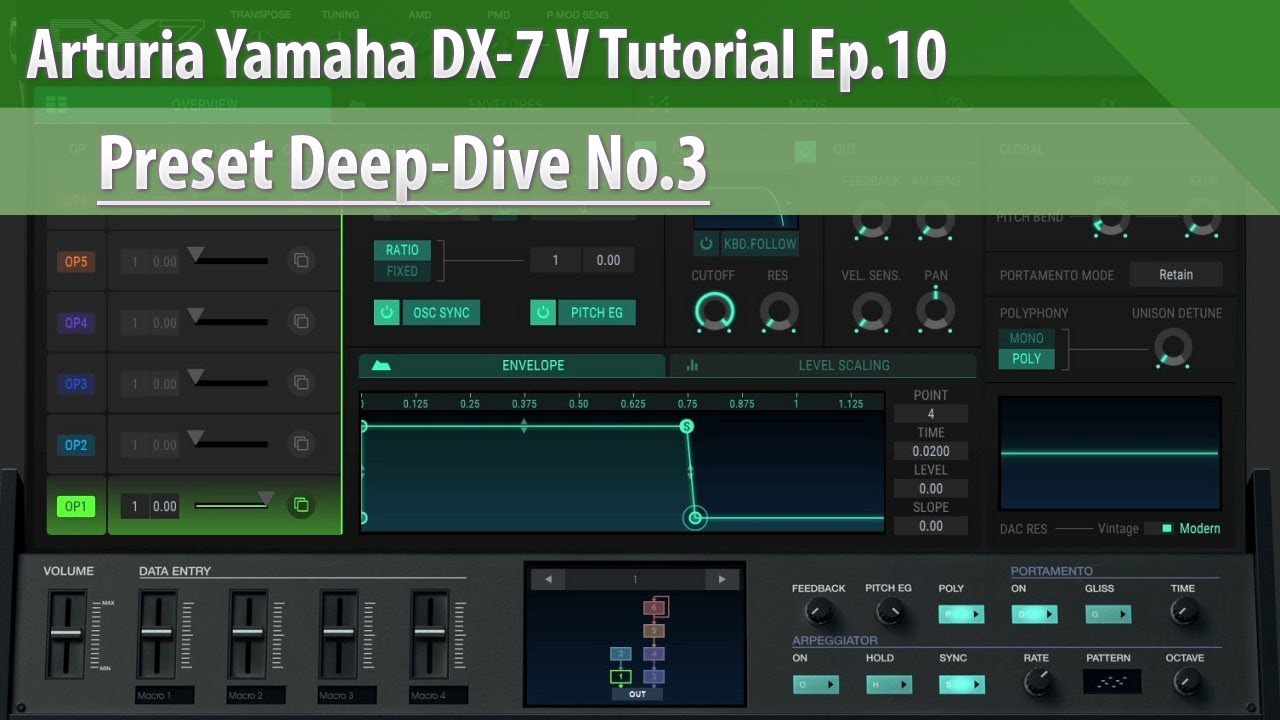Arturia Yamaha DX-7 V Tutorial Ep.10 - Preset Deep-Dive No.3