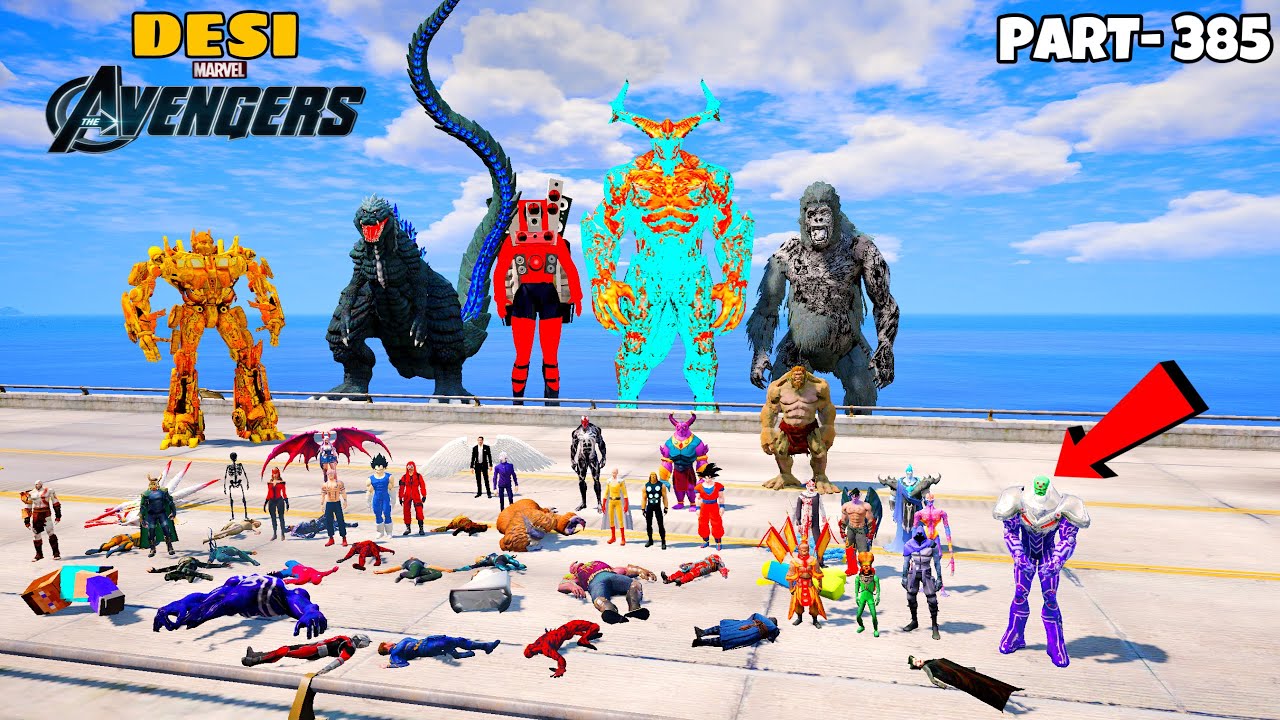 DESI Avengers and ODIN Attacked by Powerful MONSTER and DEVIL GOD Escape From Prison in GTA 5 | #385