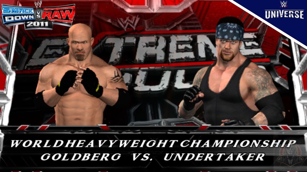 EXTREME RULES The Undertaker vs Goldberg - World Heavyweight Championship - WWE SvR 2011