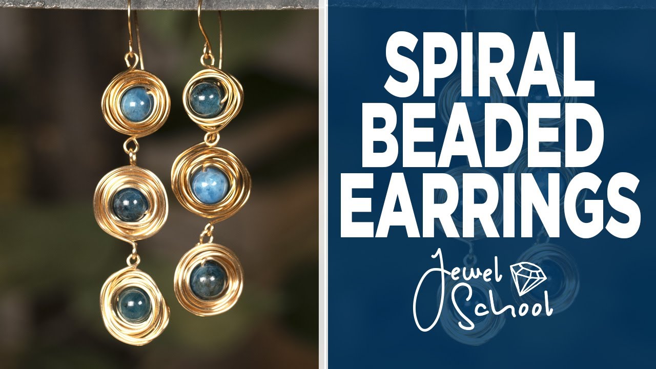 Spiral Beaded Earrings | Jewelry 101