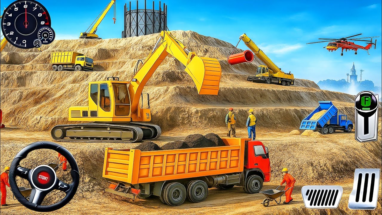 Real Construction Simulator 3D - JCB Excavator Driving Game - Android gameplay #18