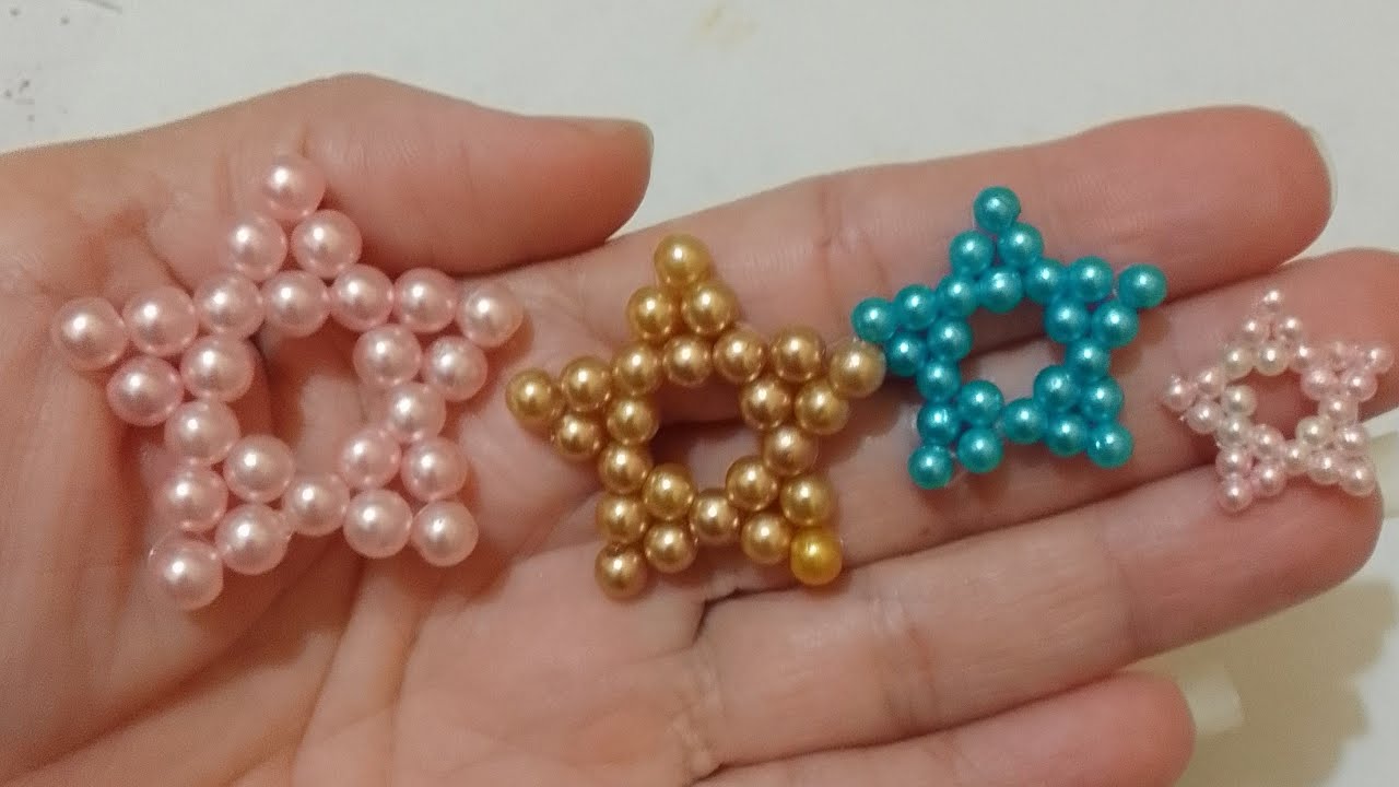 estrela de pérola muito facil com qualquer tamanho de pérola