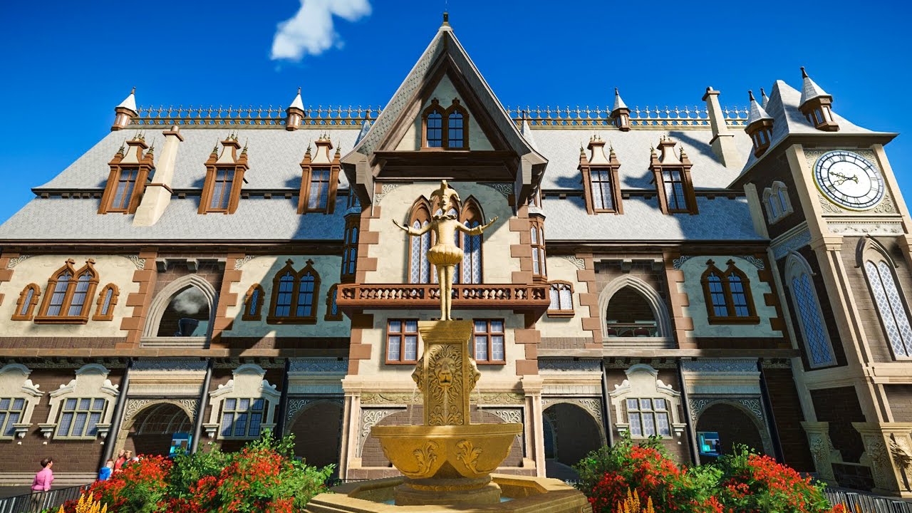 🚂 Train Station Park Entrance! 🚂 :: Planet Coaster Gameplay