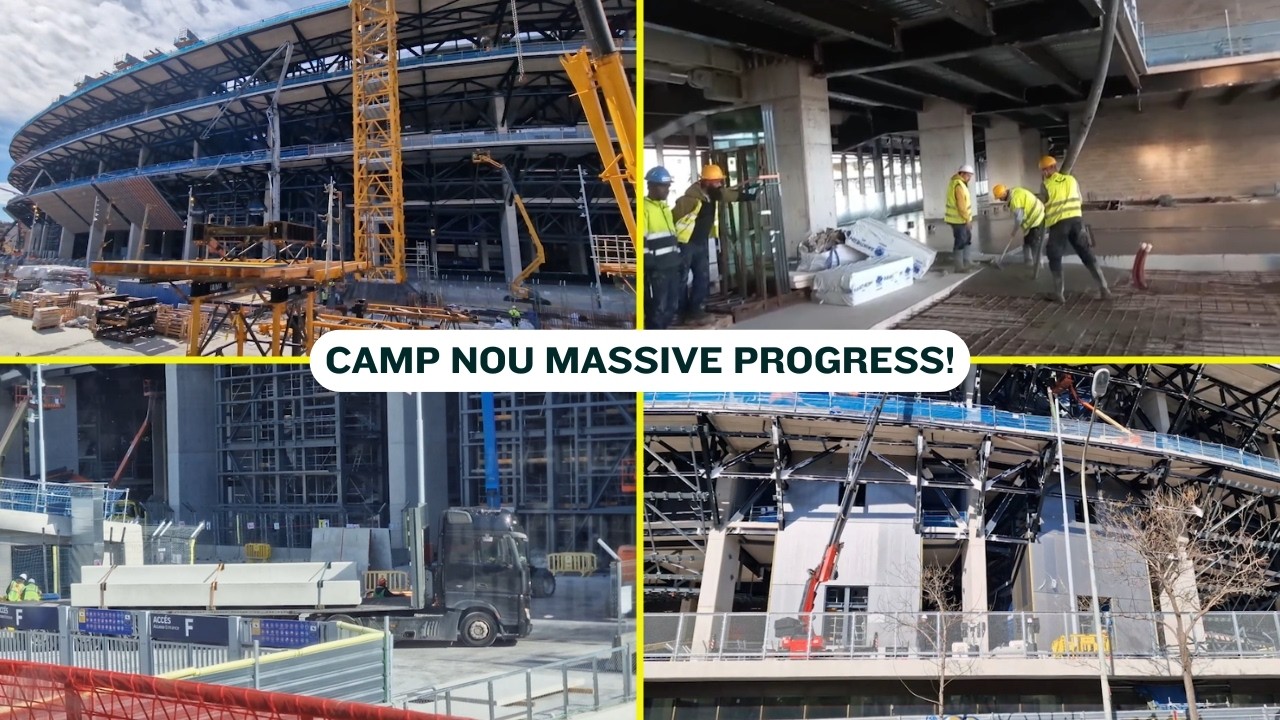 Camp Nou Is Back! Full Construction Update After Wind Delays🔥